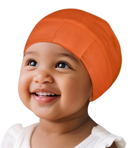Fittia Baby Bonnet for 0-6 Months, Silky Satin Bonnet for Sleeping, Smooth for No Frizzy Hair, Adjustable for Non-Slip