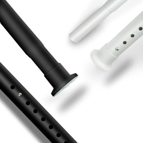 Gardinenstange ohne Bohren 70cm-110cm Weiß Teleskopstange Ø32mm