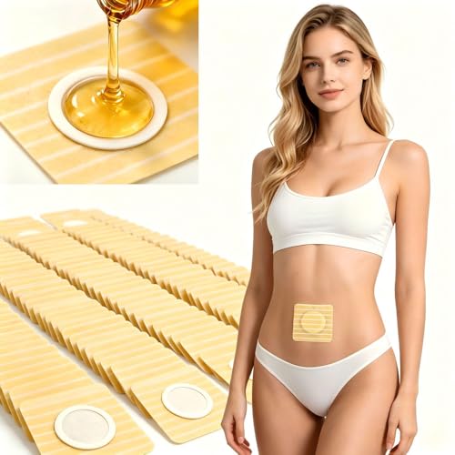 35 Pcs Castor Oil Pack for Belly Button Disposable Self Adhesive Castor Oil Patches Highly Absorbent Spunlace Cloth Belly Button Wrap Pads Organic No Wash CoverGentle & Hypoallergenic Upgraded