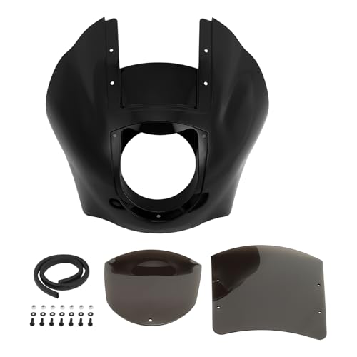 Image of TCMT Quarter Fairing & Smoke Windshield Fits For Harley XL 883 1200 1988-Up Dyna 1995-2005