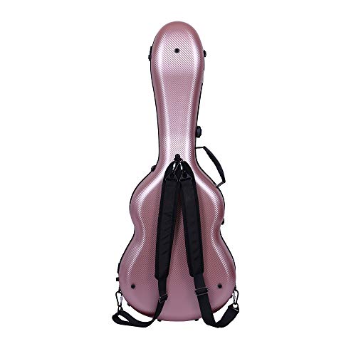 Image of Crossrock Poly Carbon OM /000 Guitar Case, Anti-scratch Flight Case in Rose Gold (CRF4000OMRG)