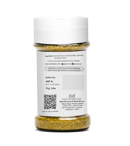 Image of Namakwali Pahadi Salt Hand Grounded On Silbatta (Hemp Flavour), 70 Gram | As Seen on Shark Tank India
