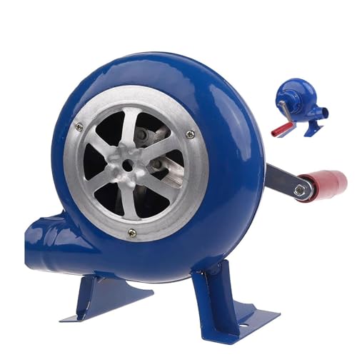 JOUFNING Briquets À Charbon Forge BBQ - Forgeron Manuel Forge Souffleur, Barbecues Centrifuges Pompe À Charbon, Briquets À Charbon Forge BBQ, Ventilateur De Gril Lance-Flammes(200W)