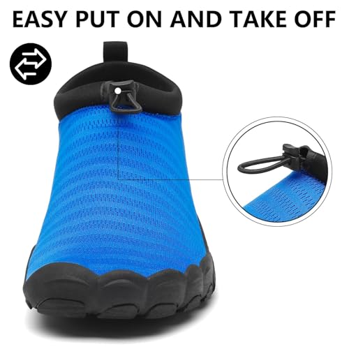 Image of Mishansha Womens Mens Water Swim Shoes Wide Toe Box Barefoot Shoes US Size 5.5-13.5 Women / 3-11.5 Men