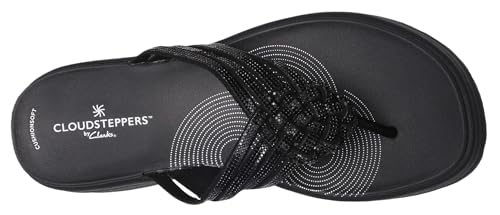 Clarks Clarks Women's Drift Gem CloudSteppers Flip-Flop, Black, 8