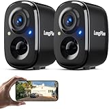LongPlus Security Cameras Wireless Outdoor, VicoHome Camera Wireless Camera for Home Security, 2 Pack 1080P WiFi Cameras with AI Motion Detection, 2-Way Talk, Cloud/SD Storage