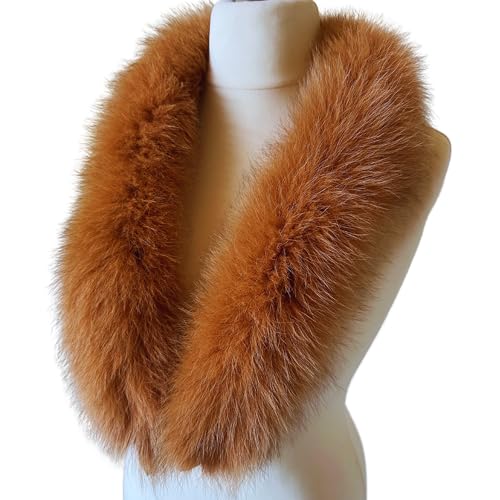 Camel Trim fox fur edge tape for mens and womens hood coat parka 77 cm