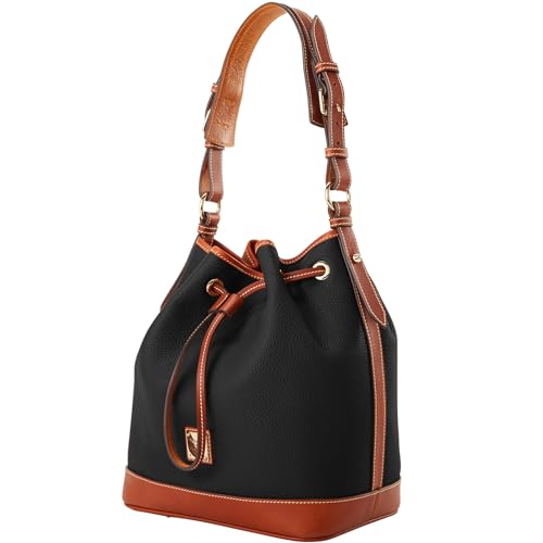 Dooney & Bourke Shoulder Bags, Pebble Grain Drawstring Leather Bucket Bags for Women2