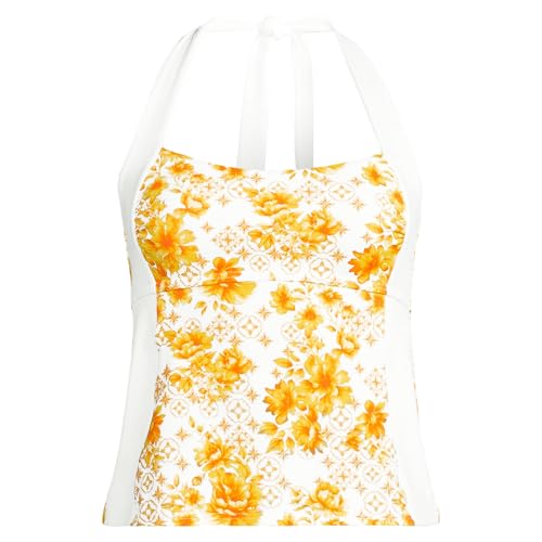 Lands' End Women's Seamed Halter Tankini Top3