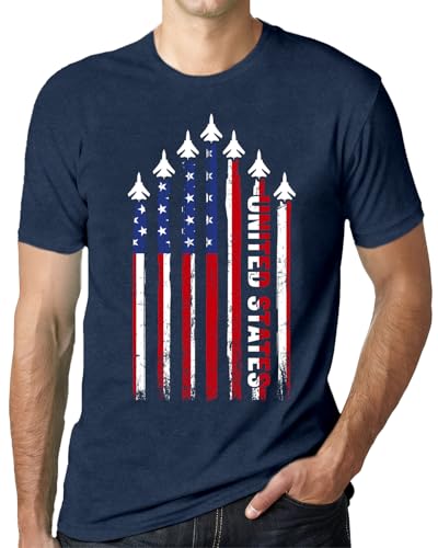 TIEEI American Flag Shirts for Men USA Air Force T-Shirt Patriotic 4th of July Tee Memorial Day Gift Tops