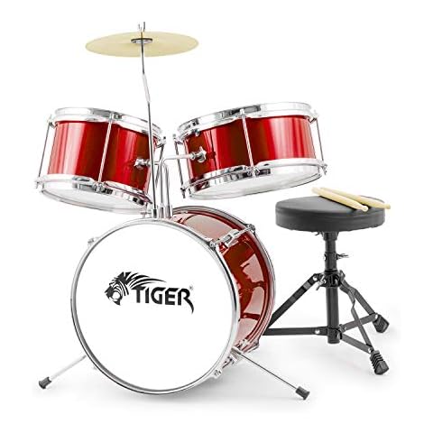 Batería infantil para principiantes Tiger JDS7-RD roja Cover