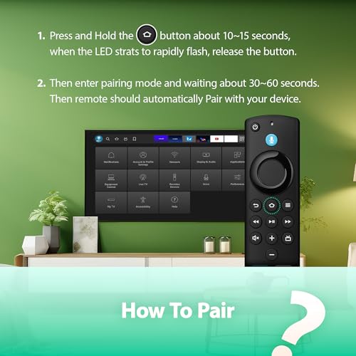 Image of Voice Firestick Remote Control Fit for All Fire Series Smart TVs Cube /Stick /Stick Lite, TV Stick 4K /4K Max, Smart TV 3rd Gen and Fit for TCL, Hisense Smart TV