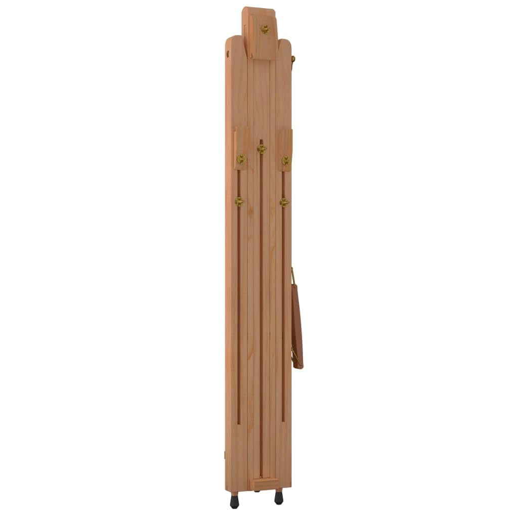 Caballete de madera maciza de haya, 100 x 104 x 172 cm, altura regulable para lienzos, estable, triangular, plegable para suministros de arte, pintura de taller