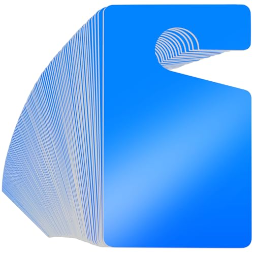 Vicenpal 100 Pack Blank Parking Permit Hang Tag Parking Placards Hang Tag 3 x 5 Inch for Car Rear View Mirror(Blue)
