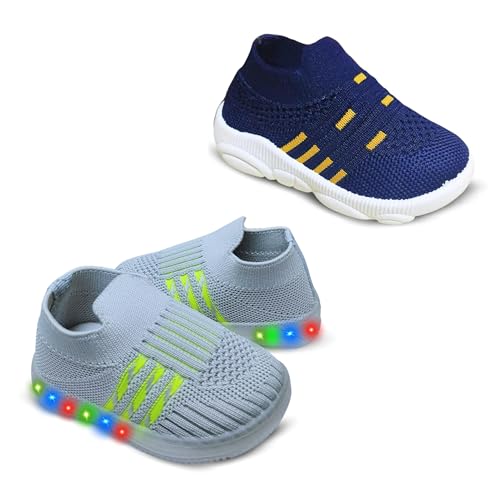 Image of Kids Trending Slip-On Shoes Combo, Pack of 2 (Light Shoe + Musical Shoe)