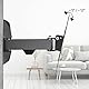 Hama TV Wandhalterung Schwenkbar, Neigbar (19-48 Zoll TV Halterung für Fernseher bis zu 20 kg, max. VESA 200x200, 1 Arm, Ausziehbare Fernsehwandhalterung inkl. Fischer-Dübel & Bohrschablone) schwarz