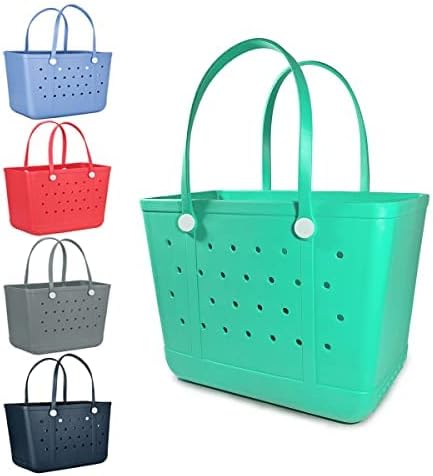 Extra Large Rubber Tote Bag Beach Bag, Washable Durable Open Beach Tote Bag, Travel Totes Bag for Pool Boat Sports | Beach Bag, Washable, Durable, Open Beach, Travel Totes Bag, Pool - Image 7