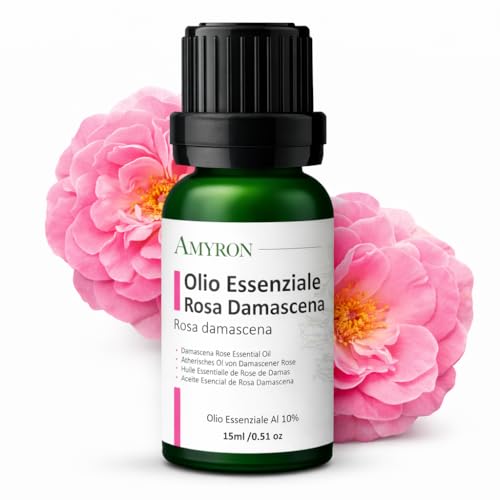 Huile Essentielle Rose De Damas/Rosa Damascena 10% Diluée Dans De L'huile De Jojoba 15ml 100% Naturelle Idéale Pour L'aromathérapie/Massages Aromatiques/Usage Topique.