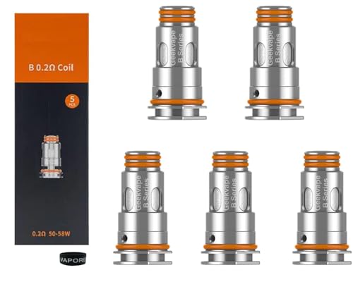 B Series Coils for Geek Vape Aegis Boost Kit Pod Hero Mero AIO z50 geekvape Z Nano Obelisk 65 H45 - no Nicotine (0.2 Ohm)