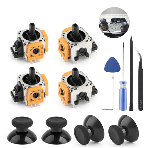 RongZy - RongZy 4PCS Joystick 3D pour Xbox One Remplacement Joystick pour Xbox One X/S Module de Joystick Potentiomètre Analogique pour Xbox One Elite Joystick Thumbstick Accessoires avec Outils Réparation