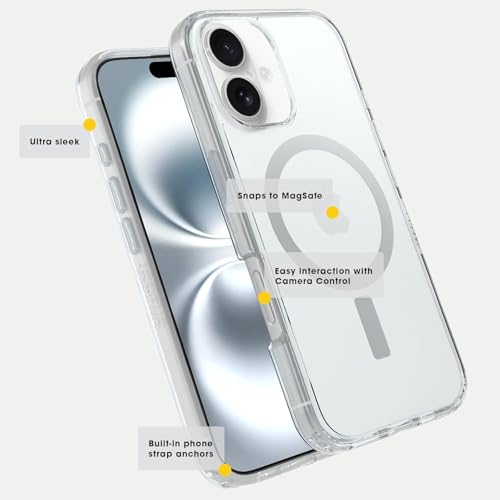 Image of OtterBox iPhone 16 Plus - Symmetry Series Slim MagSafe Case - Foxberry | 3X Military Drop Protection - Slim - Shockproof - Pocket-Friendly - Raised Edges - Anchor Points - Non-Retail Packaging