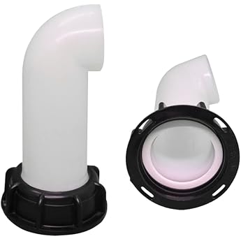 IBC Drain Socket IBC Adapter Drain Cover Outlet Hose Connection Extension Water Tank Drain Cover Nozzle Valve Cap Valve Inner Thread for IBC Tote Tank Nozzle Valve Inner Thread