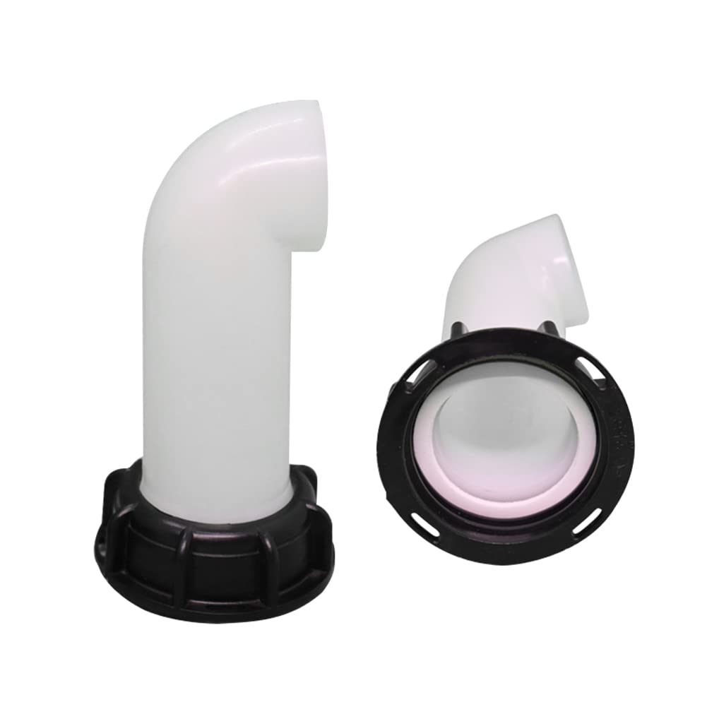 Buy Bakermiche IBC Drain Spout with Nut, IBC Tank Drain Cover Portable