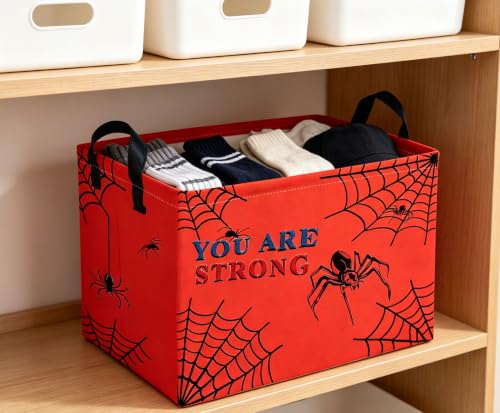 Image of Rectangle Kids Baskets Sdiper Basket Cute Storage Bin Fish Box for Room Decor Gift Basket(wenzizhizhu)