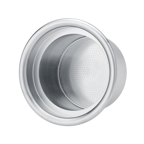 Image of Normcore 58mm to 49mm Step-Down Portafilter Basket Kit, CNC-machined From a Solid Block of 304 Stainless Steel, 0.18mm Holes, Includes Dosing Funnel, 49mm Puck Screen, 200 Papers Filter