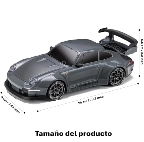 Image of Daji RC Drift Car 4WD High Speed RC Car for Adults with 2.4GHz Wireless Remote Control, LED Lights, High Grip Tires and 500mAh Rechargeable Battery, Multicolor