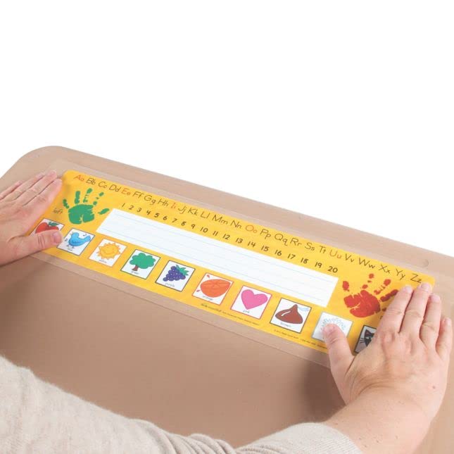 Really Good Stuff EZ-Fit Desktop Helper Tape Strips - Set of 36 | Student Desk Name Tags | Pre-Cut, Durable, and Versatile