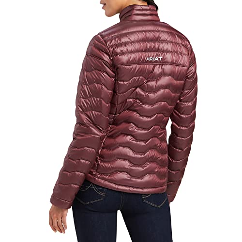 Image of Ariat Female Ideal Down Jacket Iridescent Wild Ginger X-Large