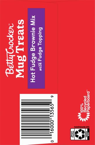 Miniatura 12 de Betty Crocker Mug Treats Hot Fudge Brownie Mix con cobertura de dulce de azúcar, 4 porciones, 13.9 onzas