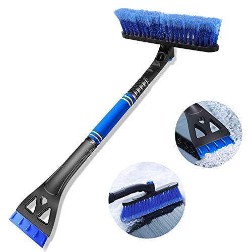 Kairiyard Ice Scrapers for Car Windshield, Upgraded 31 Inch Snow Scraper and Brush Combo Extendable...