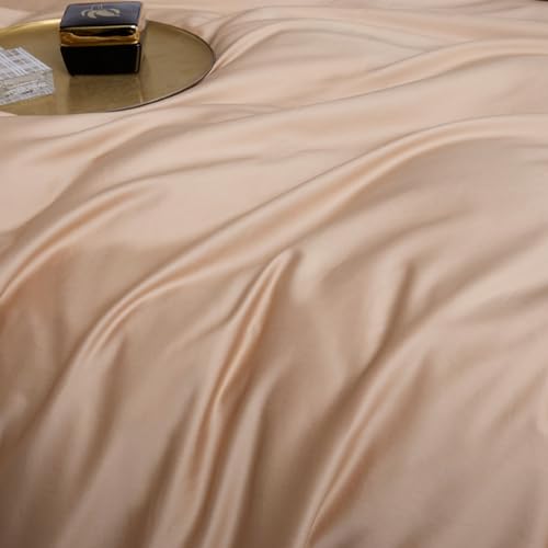 Couette de coton ensemble de lit 4 pièces microfibre lavée literie douce unie