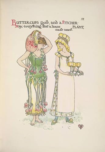 Impression Prints Toile Buttercups Gold Walter Crane Décoration Salon