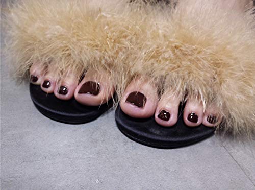 BABALAL 24pcs Glossy Fake Toenails Dark Red Short Cover Full Length Toe Nails Artificial False Toe Nails for Women & Girls