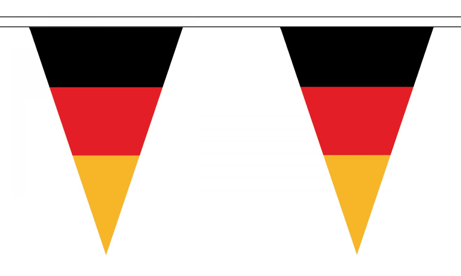 Germany Flag Bunting 5M Triangle Large 12 Flags FlagSuperstore