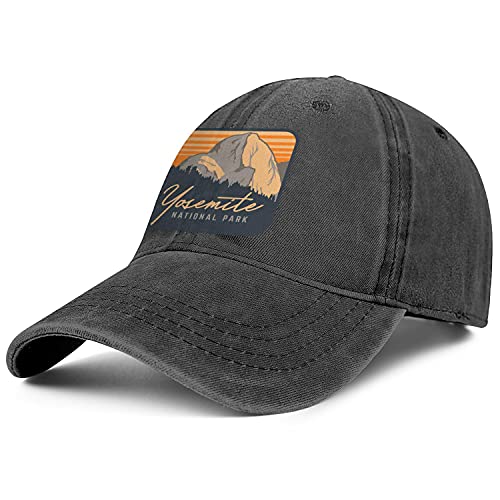 Yosemite National Park Washed Denim Hat for Men Women Trucker Hats Adjustable Caps Cowboy Baseball Cap
