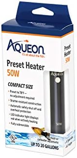 Aqueon Preset Aquarium Heater Black, 50 Watts