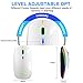 Wireless Bluetooth Mouse, Rechargeable USB Optical Mouse, LED Slim Dual Mode(Bluetooth 5.0 and 2.4G) Wireless Mouse for Laptop, PC, Mac OS, Android, Windows(Silver)