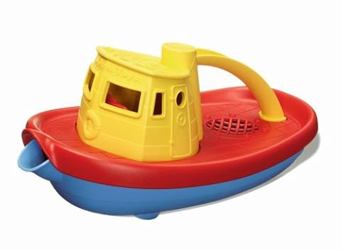 Green Toys Statek parowy, czerwony pokład