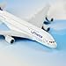 HANGHANG German Lufthansa Airbus 380 16cm Metal Airplane Models Child Birthday Gift Plane Models Home Decoration
