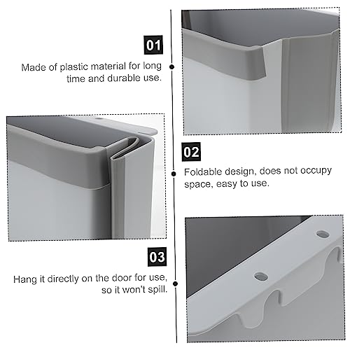 Caneca de basura colgante rectangular plegable miniatura 7
