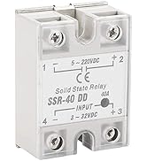 Oumefar 40A 1Pc SSR-40 DD Relais Kompakt Solid State Relaismodul Relay Module 5-220V DC Industrie...