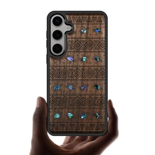 Housse Samsung S25 antichoc en bois véritable pour éviter les rayures