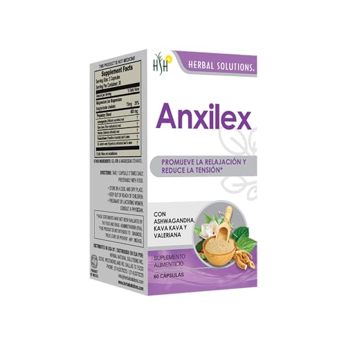 Herbal Solutions Anxilex Natural Calming Nervous System Nutrition & Mental