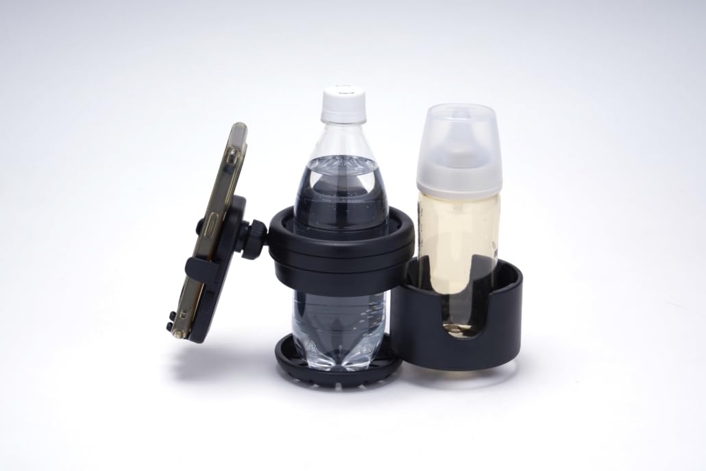 Graco2人乗り ブラック ベビーカー カップホルダー付き 物入れの袋付き