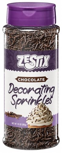 Image of Chocolate Sprinkles - 10 oz Chocolate Jimmies for Cupcakes