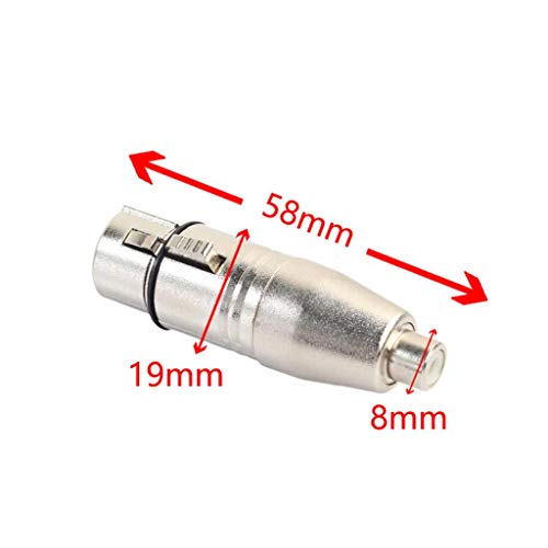 Wowobjects-3Pin-XLR-Female-to-RCA-Female-Plug-Audio-Adapter-Microphone-Adapter